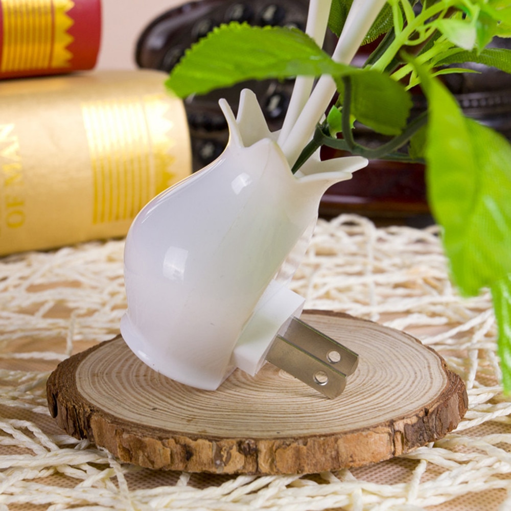 Lichtgevende Kleurrijke Granaatappel Bloem Nachtlampje Lila Lamp Sensor US Plug Paddestoel Bloem Plant Slaapkamer Bruiloft Decoratie