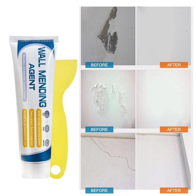 Wall Mending Agent Wall Repair Cream Instant Waterproof Agent Seal Paste Wall Holes Crack Wall Cracks Repair Repair Easily