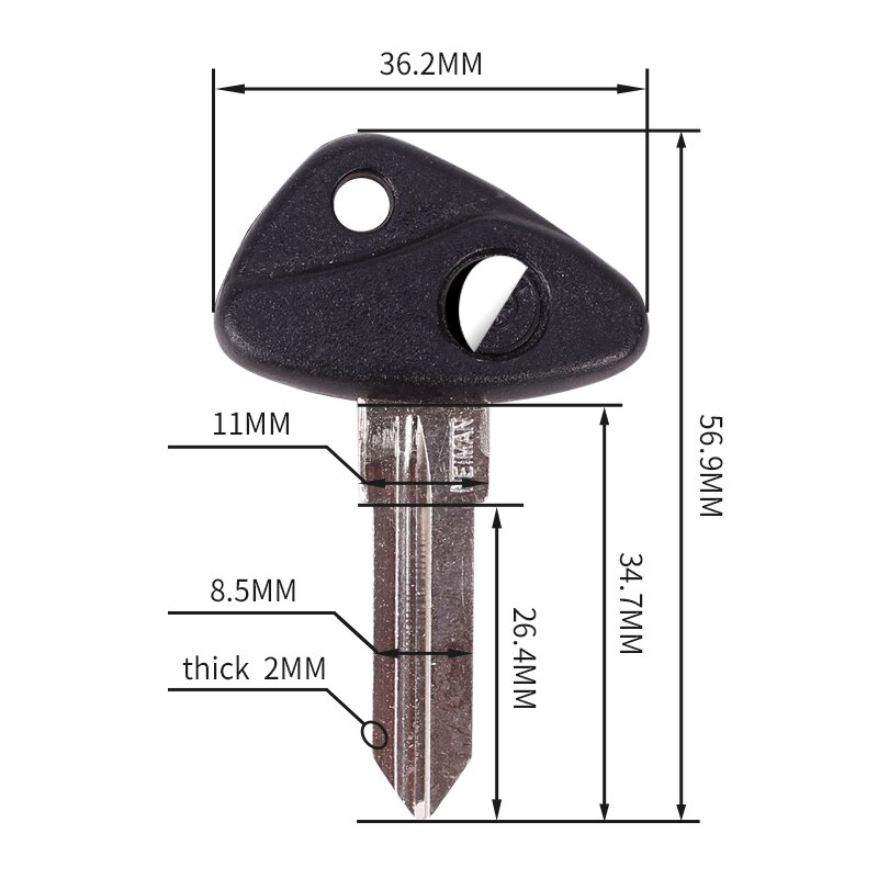 Brand key Motorcycle Replacement Keys Uncut For BMW R850R R1150S R1150RS R1150GS R1150R R1150RT R1150C R1200 IND K1200R