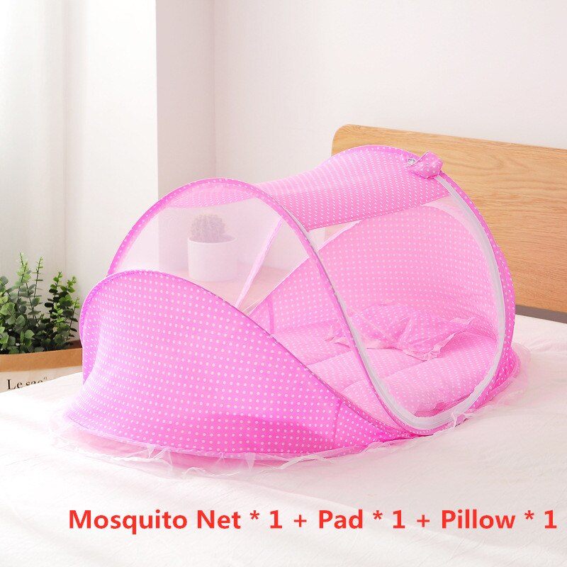 Sommer baby sengetøj krybbe net sammenfoldelig baby myggenet åndbar seng madras pude nyfødt kølig mat og kølig pude: 2