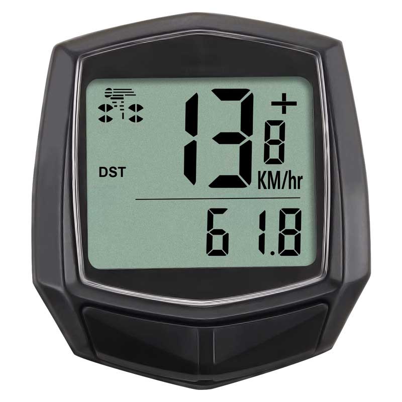 Bicycle Waterproof Bicycle Odometer Riding Cycling Speed Counter Code Table Digital LCD Computer Stopwatch Bicycle Speedometer: black