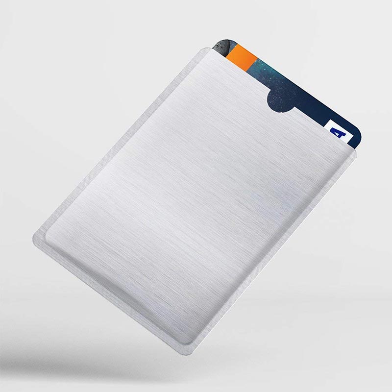 50 pces rfid que obstrui as luvas anti roubo rfid protetor de cartão rfid que obstrui a luva da luva do roubo da identidade anti-varredura proteção da luva do cartão