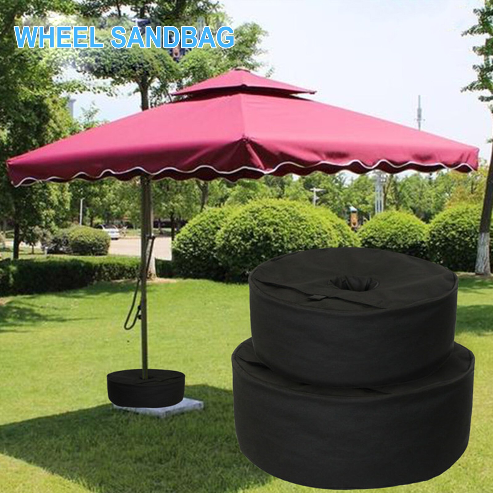 Strand Parasol Strand Tent Zandzak Paraplu Base Gewicht Tas Zonnescherm Zwaartekracht Base Bag Voor Zon Onderdak Winddicht Paraplu Base