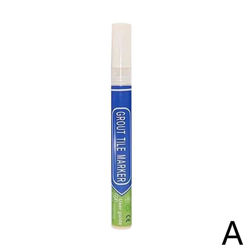 Tile Caulking Pen Color Waterproof Tile Gap Repair Pen Tiles Refill Grout Pen Mouldproof Filling Agents Bathroom Paint Cleaner: white