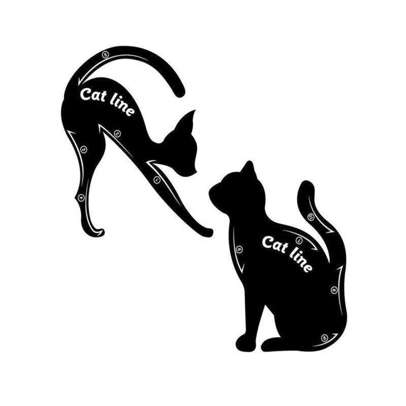 Diy 2 Stks/set Vrouwen Eyeliner Template Pro Eye Make-Up Tool Eye Shaper Template Model Makkelijk Te Maken Up Set gereedschap Makeup