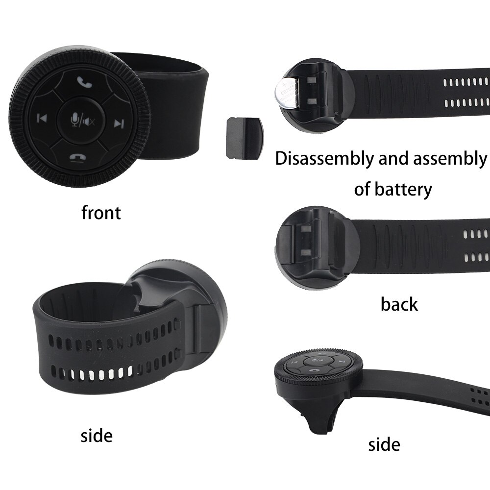 Yosolo Bluetooth-Compatibel Auto Stuurbediening Knop Draadloze Voor Auto Radio Dvd Gps Navigatie Afstandsbediening Knop