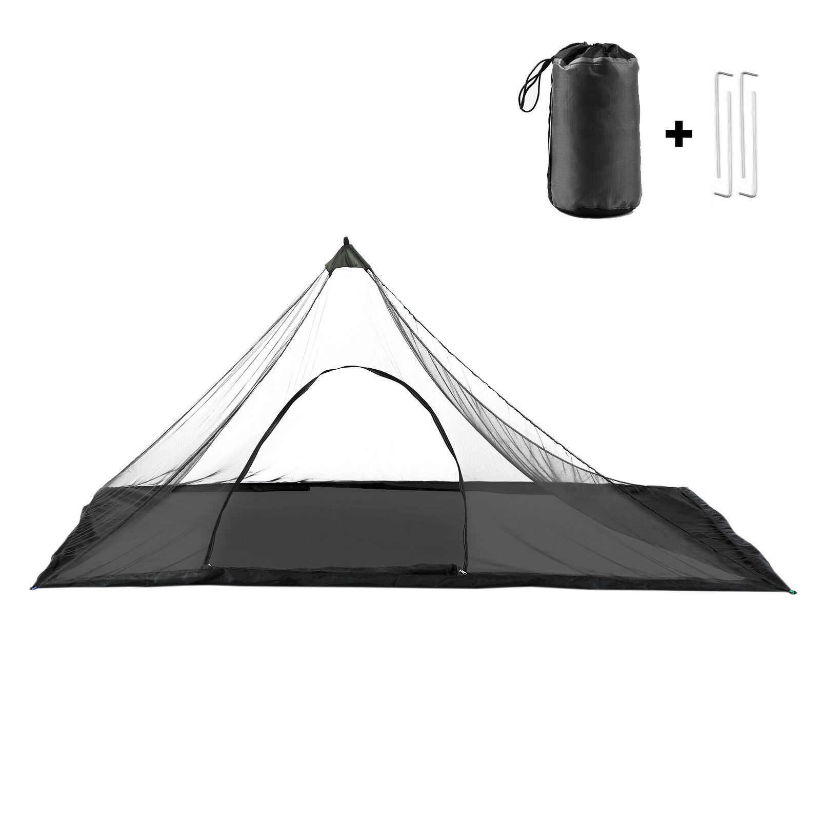 Outdoor-netzzelt, wasserabweisend, campingzelt mit tragetasche für rucksacktouren, klettern und angelausrüstung