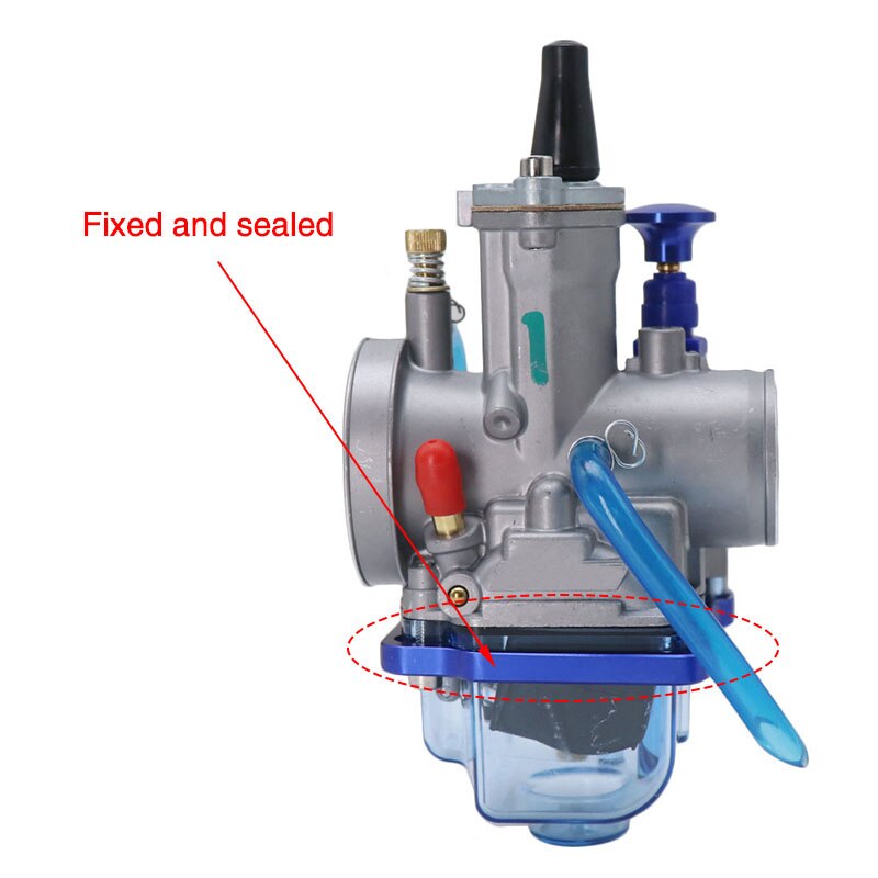 ZSDTRP-carburador para motocicleta Keihin Power Jet PWK, cubierta transparente azul, para 28, 30, 32, 34mm, 2T, 4T