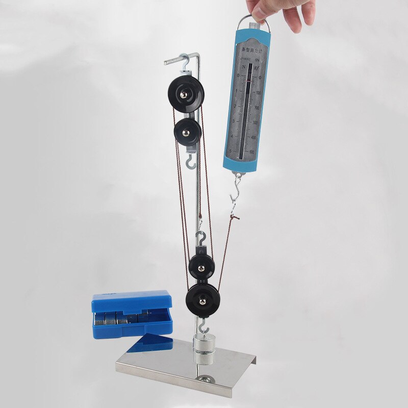 Spring Dynamometer Balance Physics Experiments Newton Spring Balance Bar Hook Code Mechanics of Machinery Pulley Block set