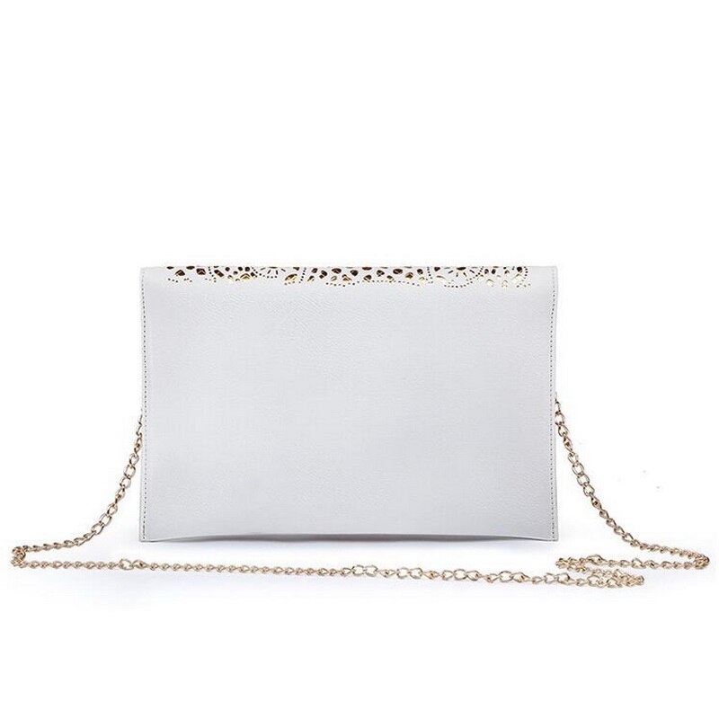 Luxe Hollow Out Pu Lederen Dag Koppelingen Vintage Clutch Bags Brand Vrouwen Tassen Vrouwen Schoudertassen WLHB1467