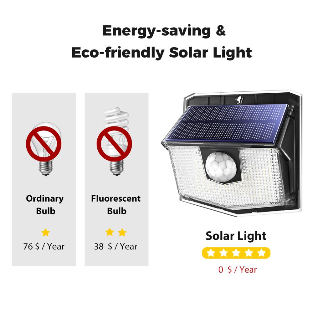 4 kpl litom 140 led aurinkolamppua ipx 7 vedenpitävää aurinkovaloa ulkona 3 valaistustilalla laajakulmaiset superkirkkaat puutarhavalaisimet