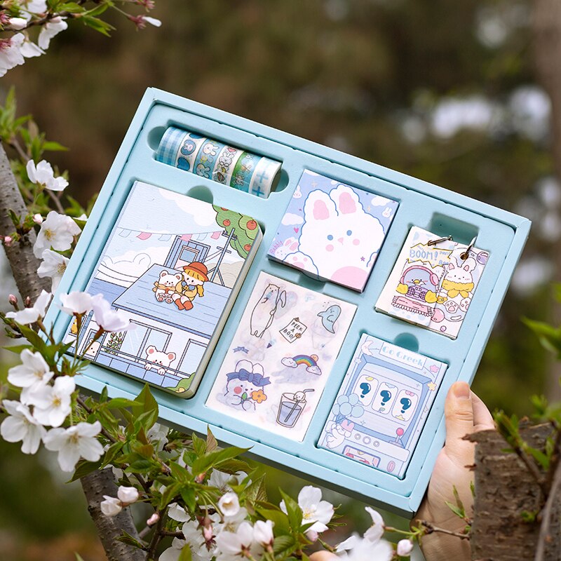 planner sets notebook Tool Materials Full Set Of Book Set Japanese Style Tn Color Page Checker Girl Set Stationary Set