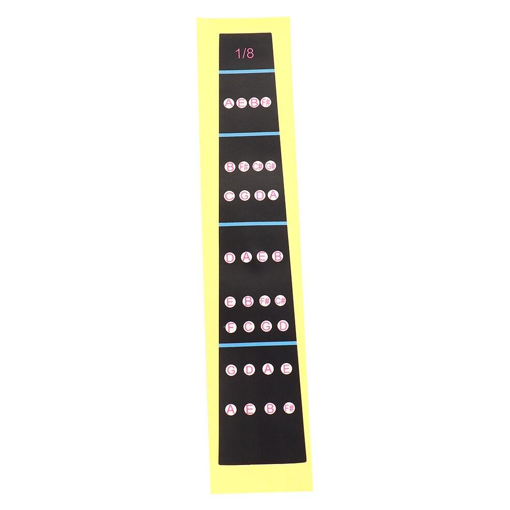 1/8-4/4 Practice Beginners Violin Sticker Label Intonation Chart Fiddle Finger Guide Fingerboard: 1