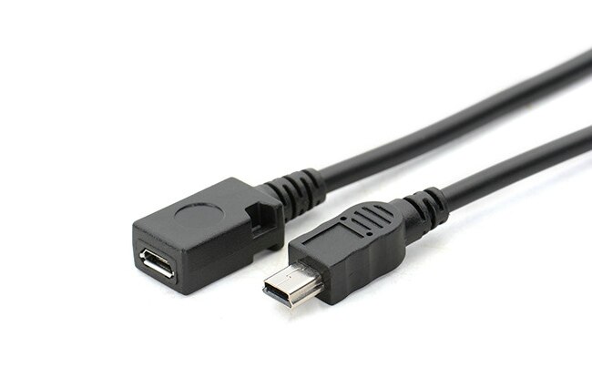 USB2.0 Mini Male Naar Usb Micro Vrouwelijke Adapter Converter Datakabel