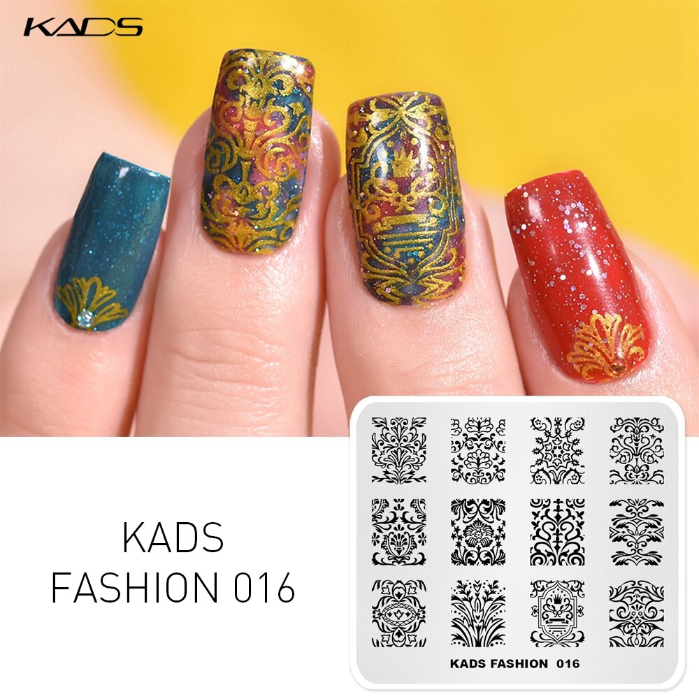 1pc negle stempel plade blonde blomster mønster nail art stempel skabelon gør det selv negle design manicure plader print stencil værktøjer: 10