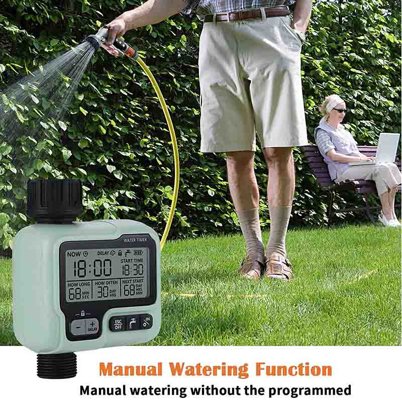 Large Screen Display Waterproof Garden Irrigation Timer Digital Programmable Faucet Watering Timer Irrigation System Controllor