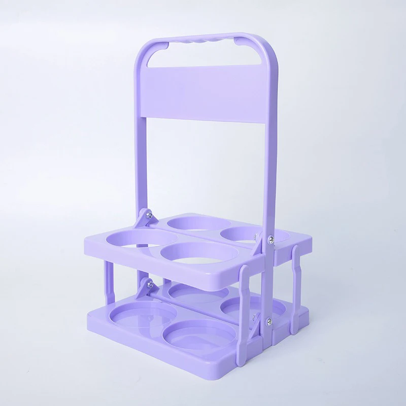 Support à bière pliable en plastique Portable, organisateur de tasses Durable, casier à vin, porte-bouteille de bière, panier à boissons, support à Cocktail réutilisable