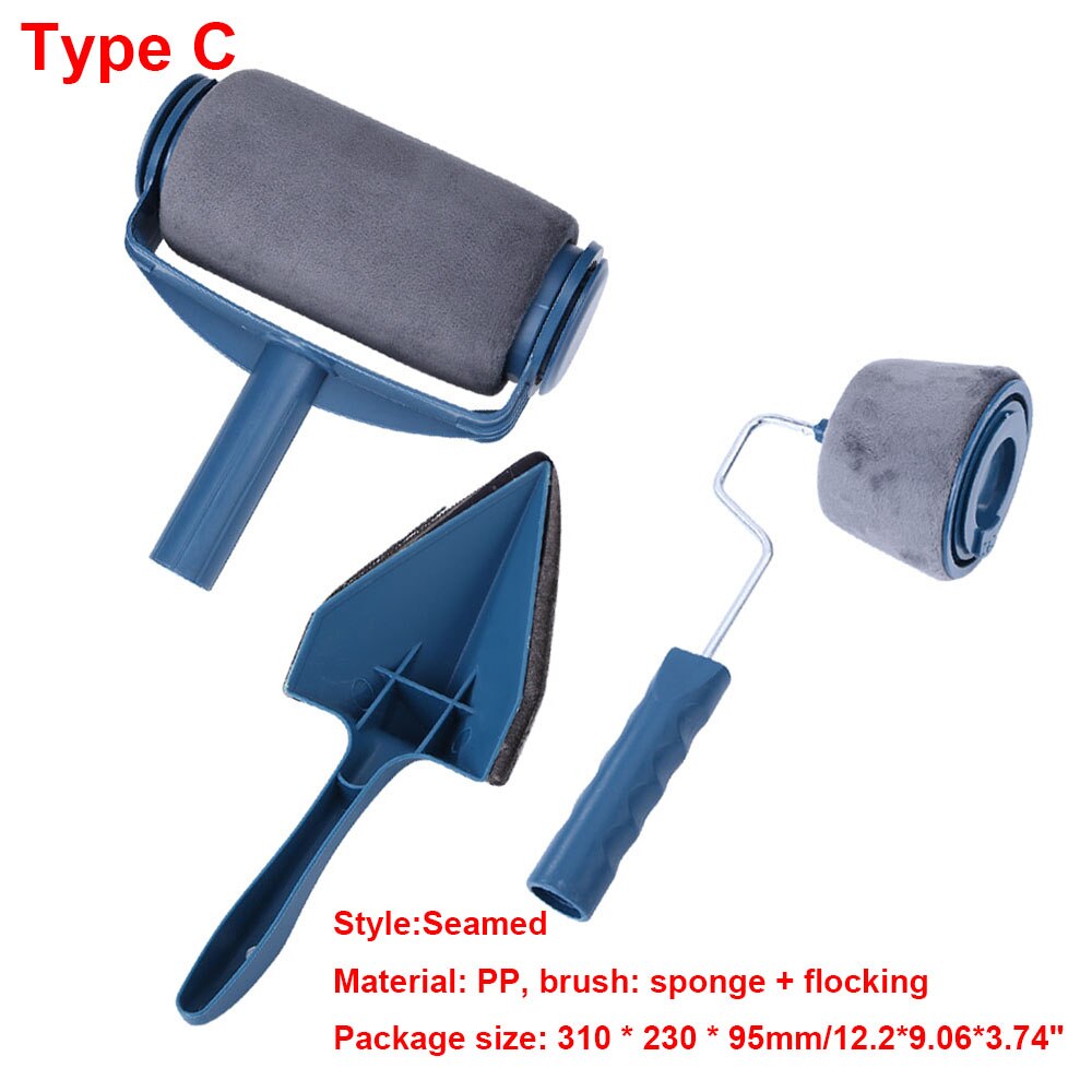 5pcs Paint Runner Roller Brush Tool Set Multifunctional Paint Roller Set Room Wall Painting Brushes Set Home Repack Tool Newst