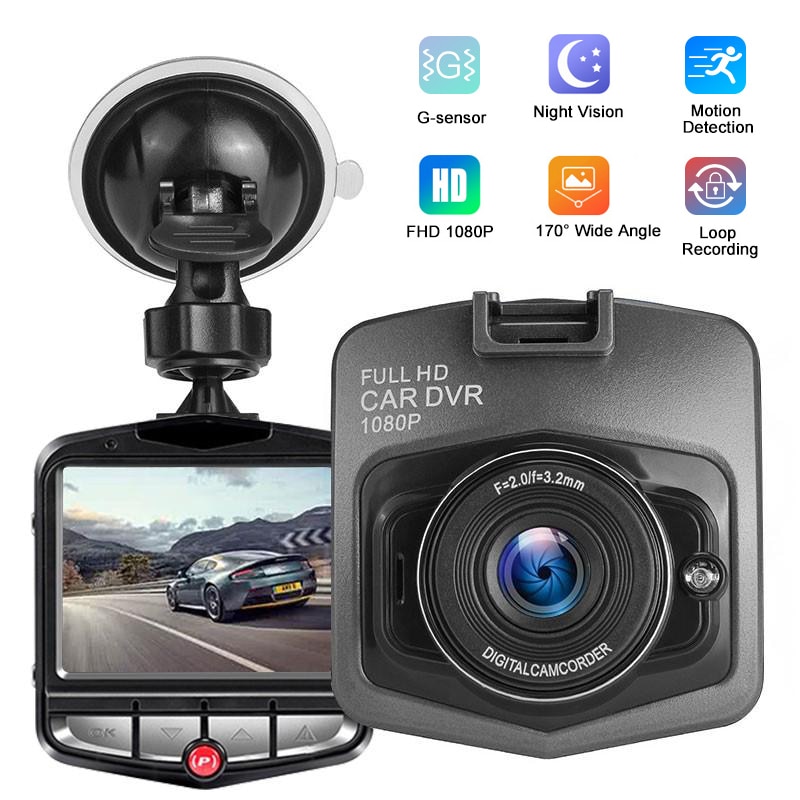 Shield Car DVR Camera Recorder HD Dash Cam With G-sensor 170 Degree Viewing Angle Car Camcorder Night Vision Dashcam
