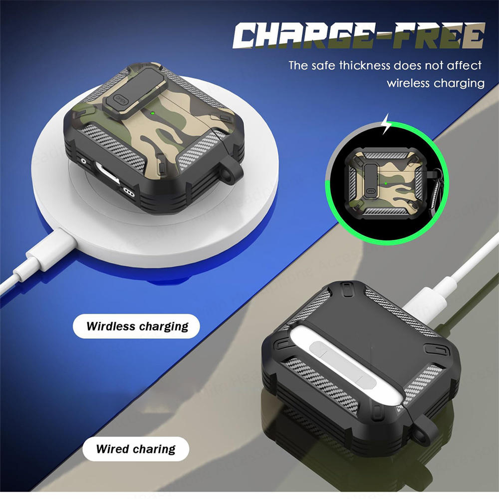 Voor AirPods 4 Case (USB C) Draadloze Bluetooth beschermhoes 2024 schakelaar Hoofdtelefoon gevallen Voor Apple Airpods 4e Gen Funda