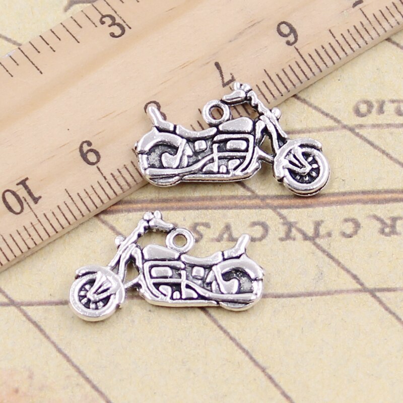 10 stücke Reize Motorrad Rolle Autocycle 14x25mm Tibetischen Silber Farbe Anhänger Antiken Schmuck, sterben DIY Handgemachten Handwerk