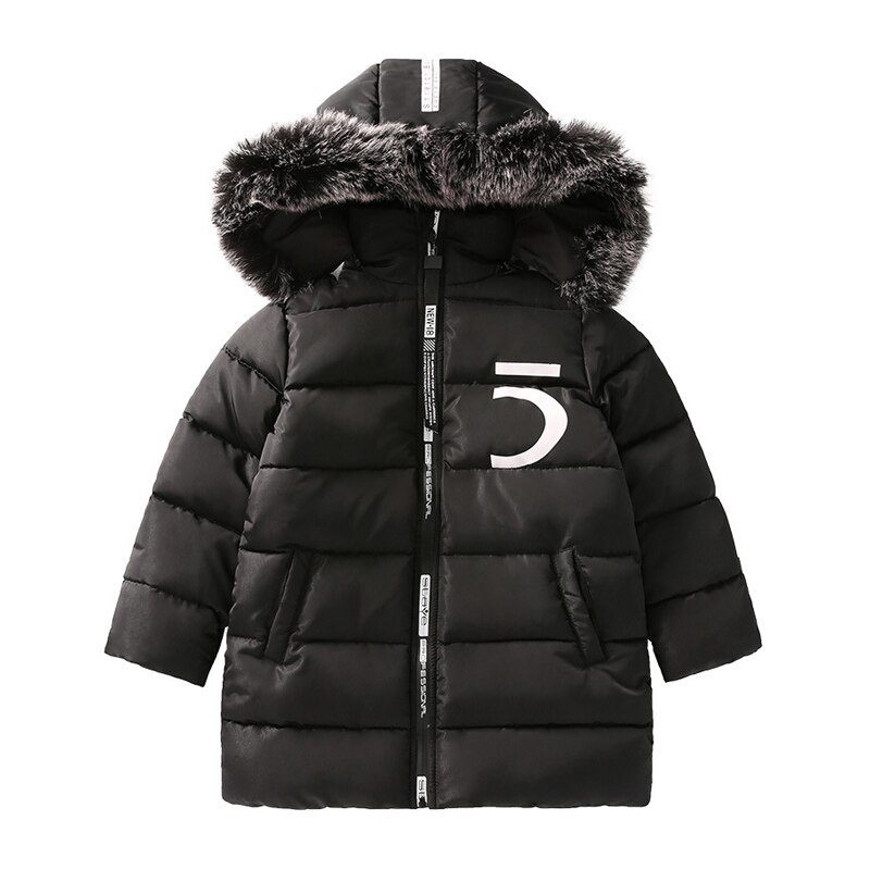 Cartoon Girls Fur Coat Baby Girl Faux Fur Jackets And Coats Thick Warm WinterParka Kids Outerwear Clothes Girls Coat: black / 9