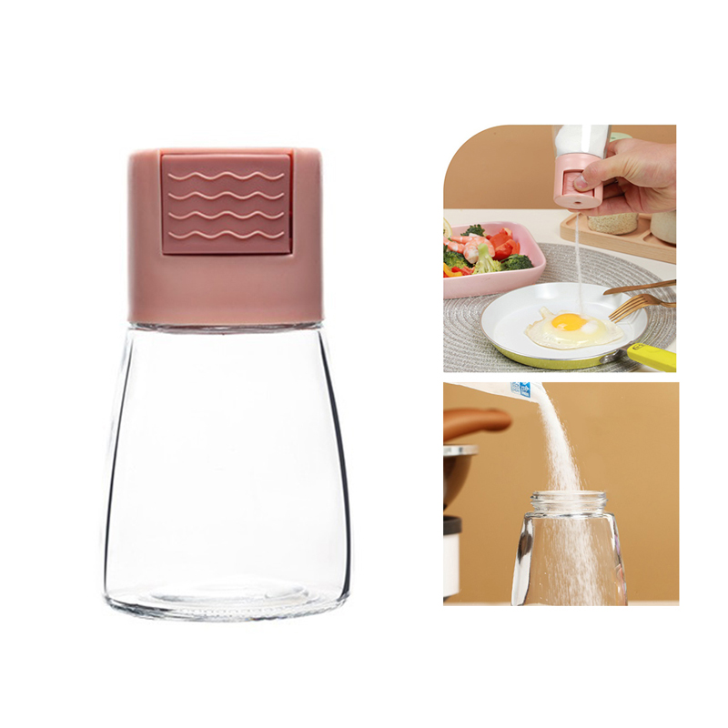 0.5g Metering Salt Shaker Push Sugar Bottle Spice Pepper Shaker Duster Salt Dispenser Seasoning Organizer Condiment Dispenser
