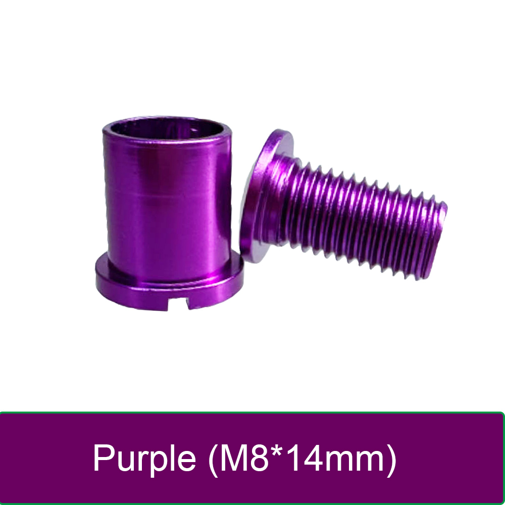Perno de bielas de bicicleta de montaña M8, para tornillo de plato de manivela individual, doble y Triple, tuercas de fijación de rueda dentada de carretera, accesorio para bicicleta