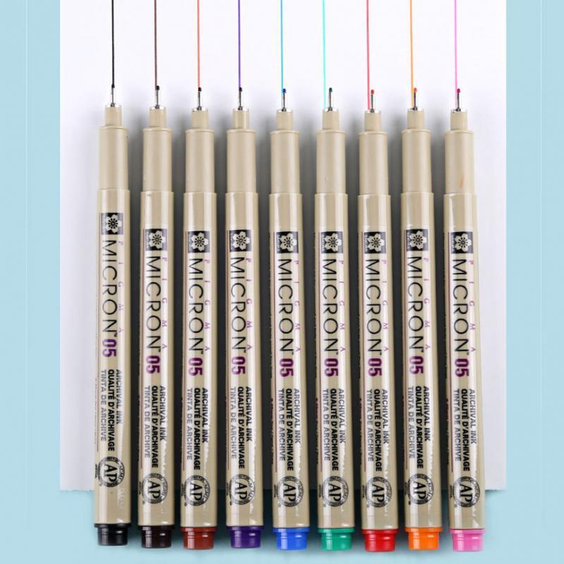 LE 0.45mm Art Markers Porous-Point Pens Student School Painting Line Drawing Colors Fineliner Sketch Pens Art Supplies