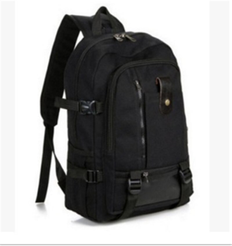 Mochila masculina de lona vintage, mochila masculina feita em lona com grande capacidade de viagem, bolsa para escola e laptop 2020: B