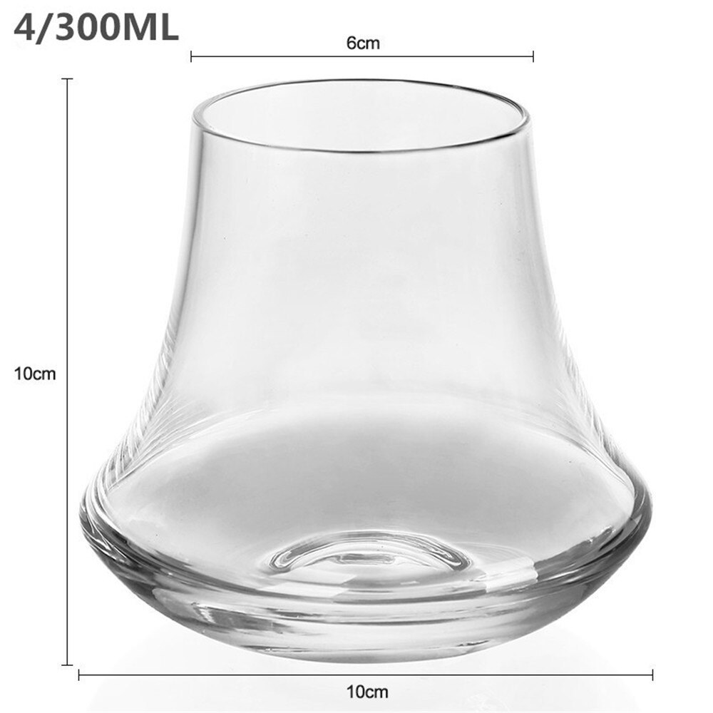 Vaso de whisky , copa de vino sin plomo, Copa con ala inferior gruesa para beber agua y cerveza, para casa, Bar, , de boda: 4-300ML