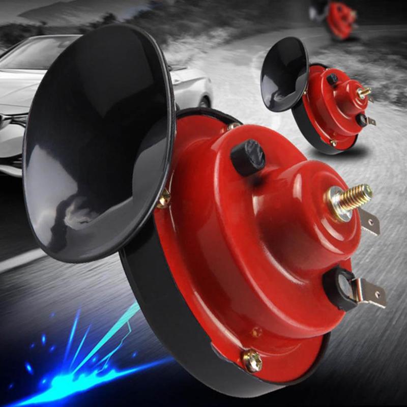 Universal- Motorrad Elektrische Horn Bausatz 12V 150DB Wasserdichte Runde Laut Horn Lautsprecher für Rolle Moped Schmutz Fahrrad ATV