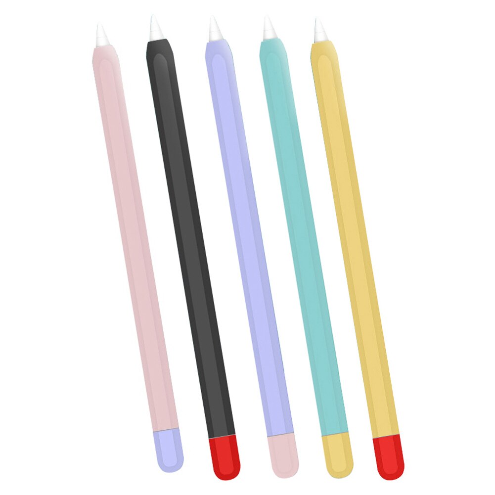 Silicone Sleeve For Apple Pencil 1/2 Cover protective case Silica gel Colorful For iPad Tablet Touch Pen Stylus