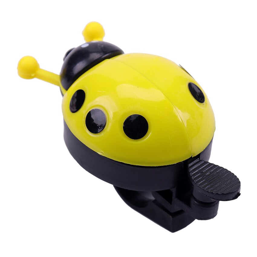 1Pc Fiets Bell Ring Kever Cartoon Lieveheersbeestje Bell Ring Voor Bike Leuke Horn Alarm Bell Kind Fiets Accessoires: YELLOW