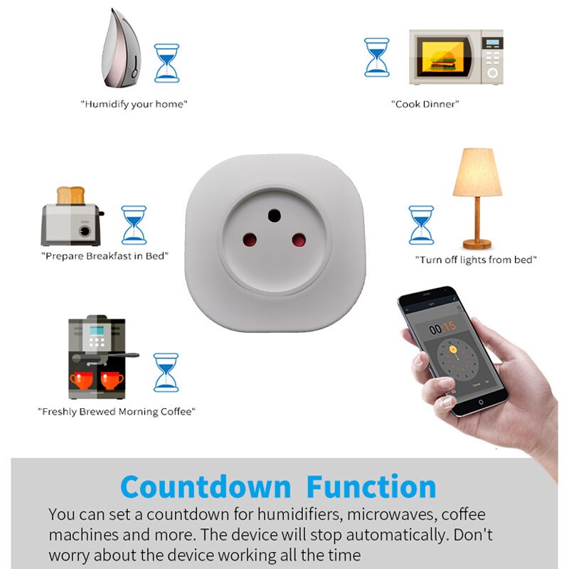 WiFi Clever Stecker 16A Israel Stecker Steckdose Tuya APP Clever Heimat Für Alexa Google Heimat Assistent Stimme Kontrolle zeitliche Koordinierung funktion