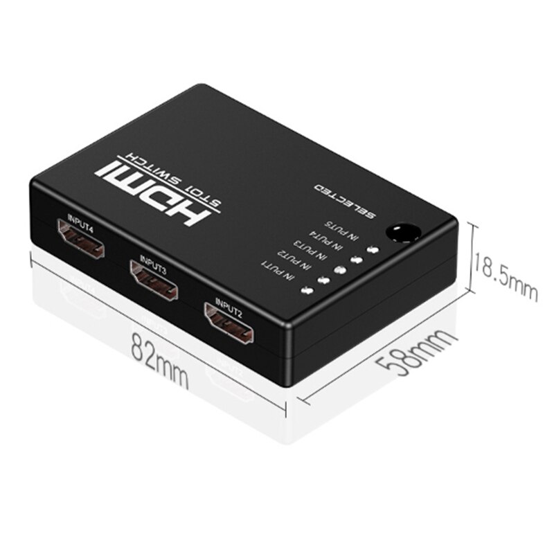 HDMI Switcher 5 in 1 Out 1080P Switch HD Video Converter HDMI Switcher for HD-DVD,STV