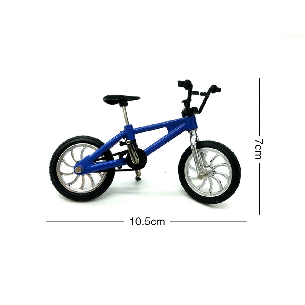 Mini finger cykel legetøj søde mountainbikes cykel model cykel tech indretning fremragende cykel legetøj til børn: Blå b