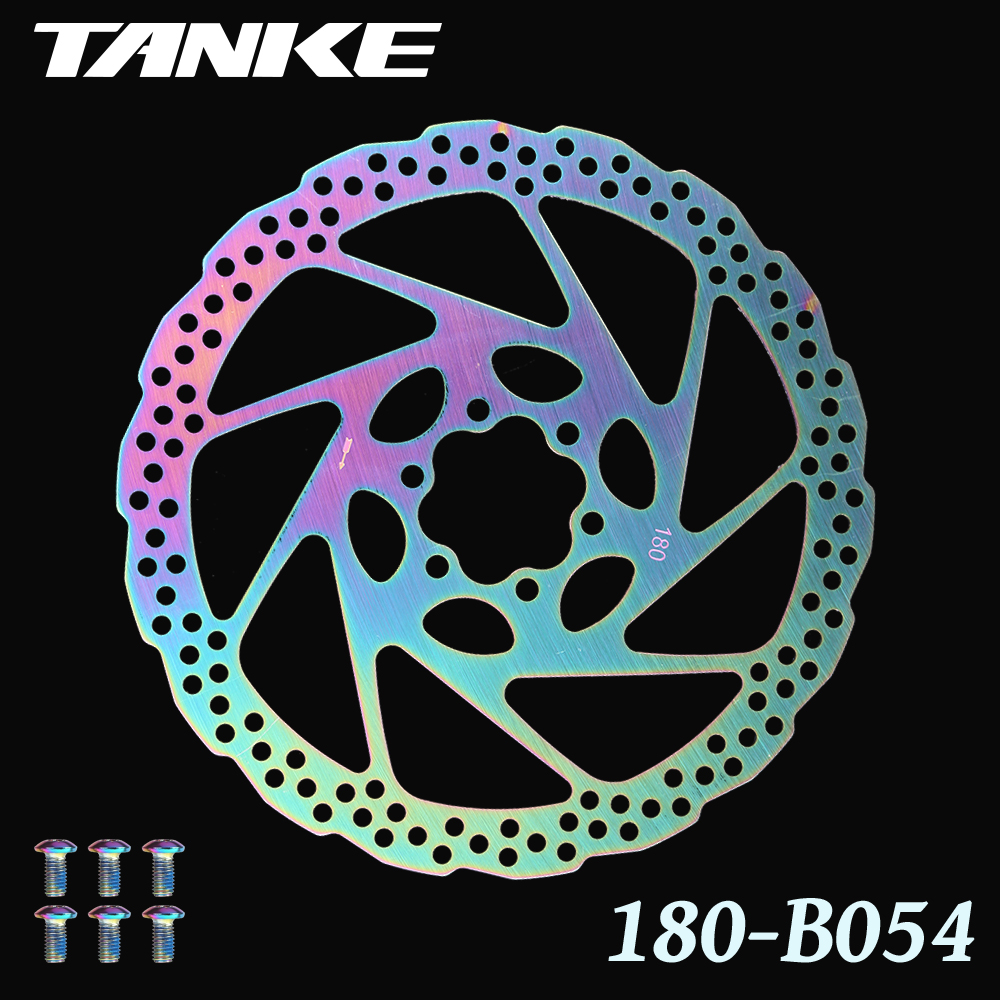 TANKE Bike Disc Brake 140 160 180 203 Rotors With Bolts Hydraulic Brake Road Mountain Bicycle MTB Oil Slick Rotor Bicycle Parts: Clear
