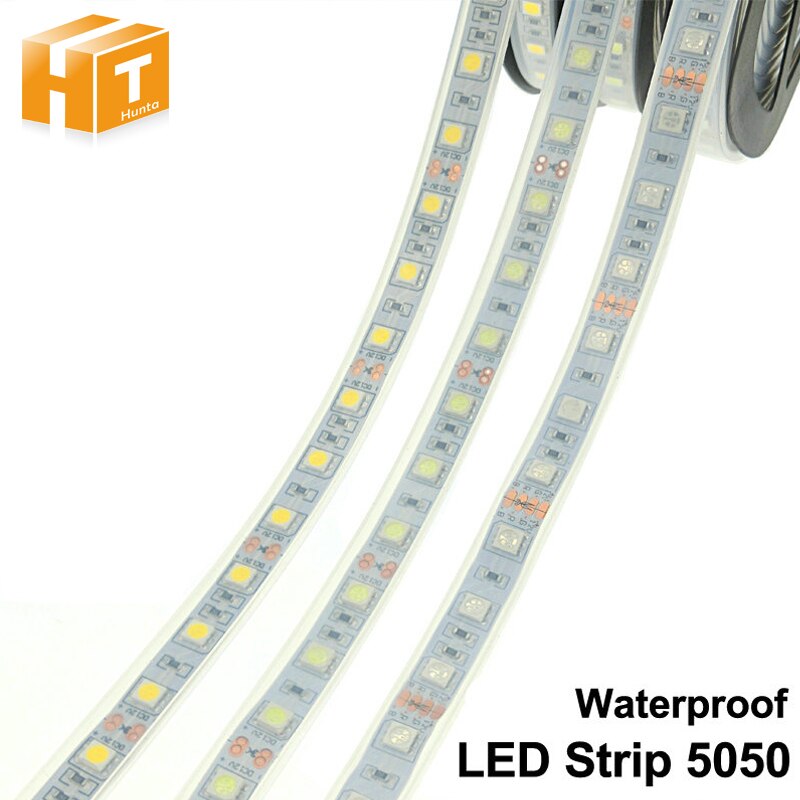 IP67/IP68 Wasserdichte LED Streifen 5050 DC12V 60 LED/M Silizium Rohr Ich bin Freien/Unter Wasser LED Streifen.