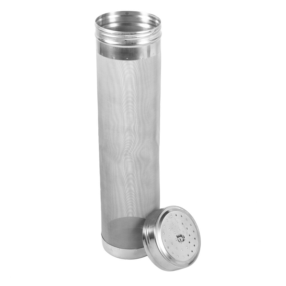 Beer Filter Cartridge Barware Strainers Stainless Steel Wine Brewing Filter Hop Homebrew Barrel Dry Hopper Silver Beer Filter