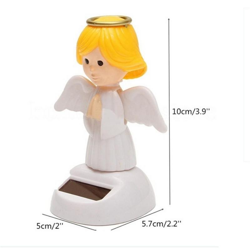 Solar Powered Tanzen Flip Schwingen Tänzerin Kinder Spielzeug Engel Mädchen Form kinder Weihnachten Energiesparende Vorhanden