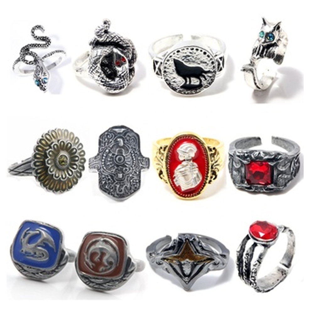 Dark Souls Adjustable Rings for Men Vintage Havel's Demon's Scar Chloranthy Serpent Leo Darkmoon Ring Jewelry