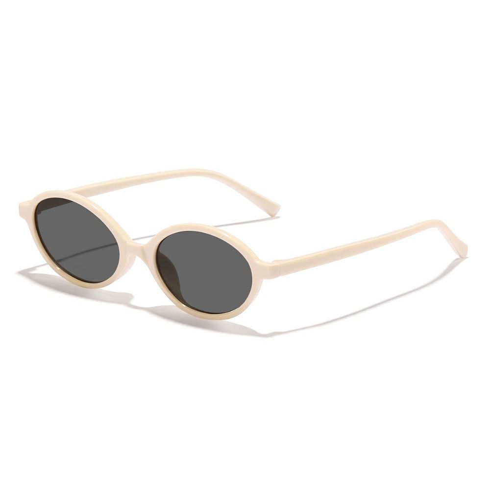 Gafas de sol redondas pequeñas con montura pequeña para hombre y mujer, lentes de viaje con protección UV400, ovaladas de plástico, nuevas: Azul