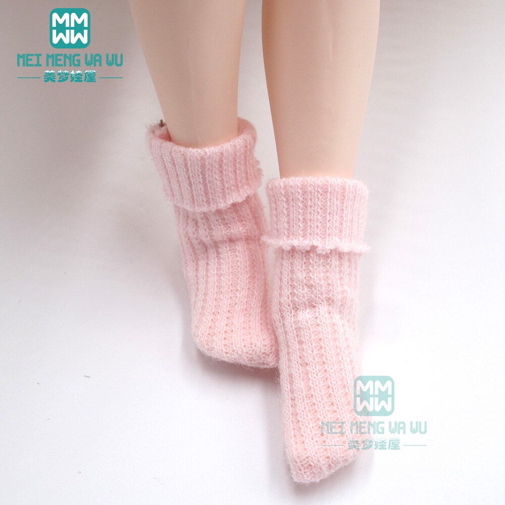 1/6 blyth Azone accesorios de ropa para muñecas calcetines de caramelo de rosa, rojo, azul, caqui