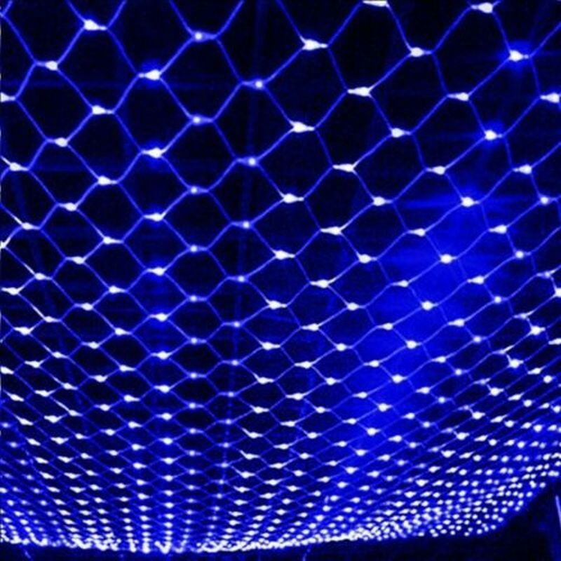 220V Led Net Mesh Fairy String Licht 1.5X1.5M 3X2M 6X4M garland Gordijn Kerst Fairy Light Wedding Party Licht