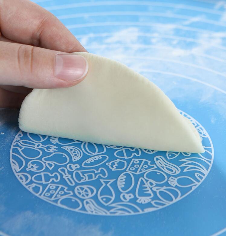 1pc 40*30 cm söta färger silikon nonstick bakverk matta knådande deg matta skala visa bakbord tårta verktyg köksredskap gyh
