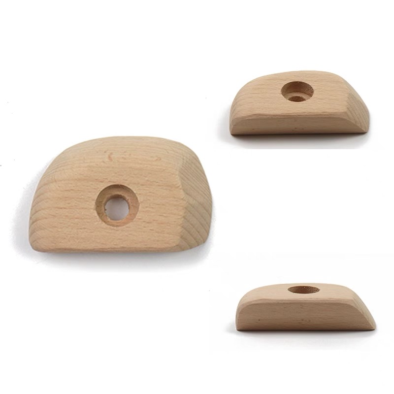 Klätterpunkt i trä, klätterträning, klättergrepp, klippvägg, klättergrepp för barn och gym, olika skruvbara klätterhängbrädor