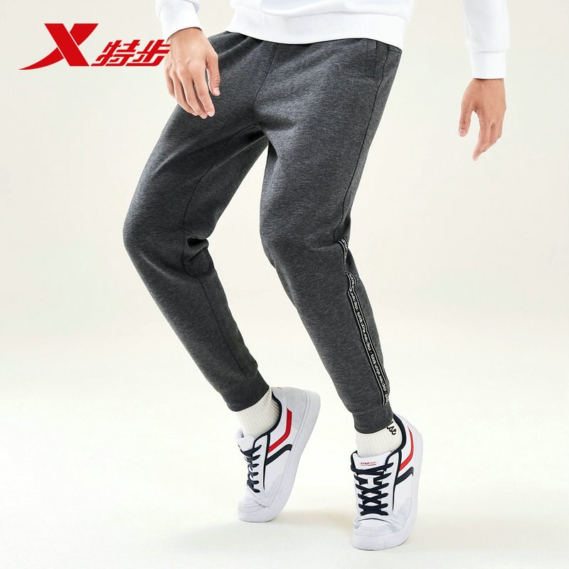 Xtep Heren Running Sport Broek Herfst Geweven Ademend Losse Broek Mannen Casual Broek 881329639246