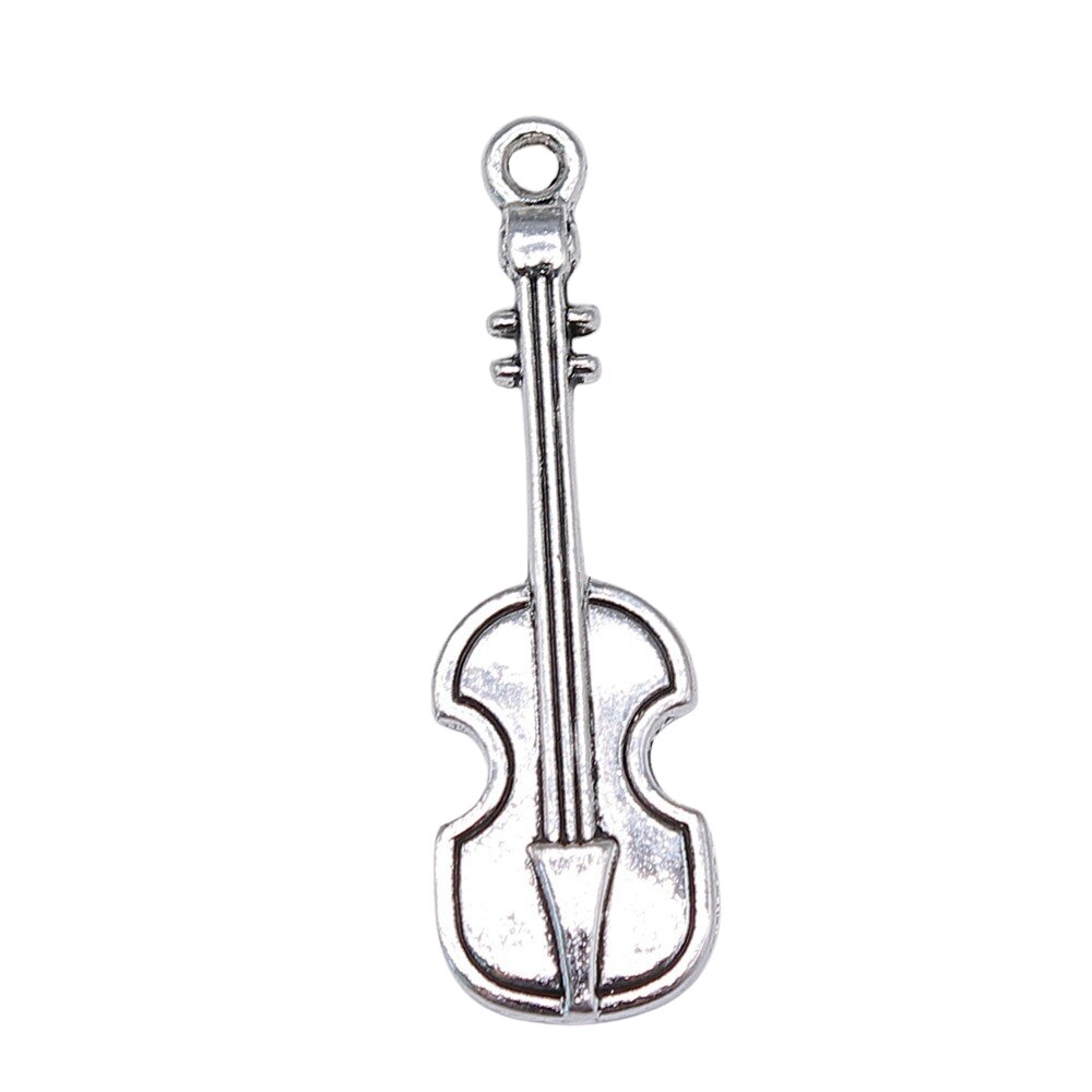 Wysiwyg 5Pcs 42X13Mm Viool Charm Hangers Voor Sieraden Maken Muziekinstrument Viool Hangers Charm