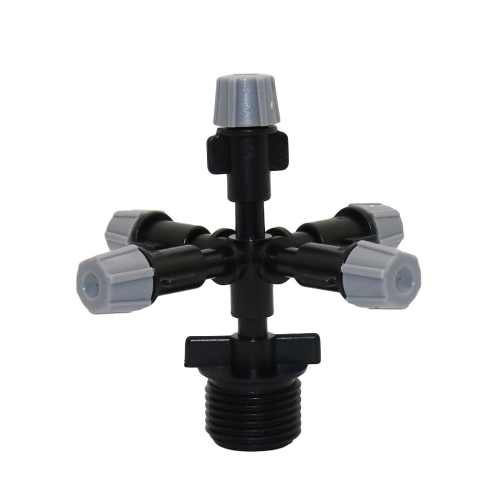 Gray Multi-nozzle Sprayer Greenhouse Micro irrigation Water spray sprinkler with 1/2" Male Thread Industrial Cooling 1 Pcs: Yellow